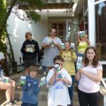 Adományosztás egy budapesti gyermekotthonban