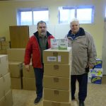 Ajándékozás a csepeli Hajléktalan Szállóban